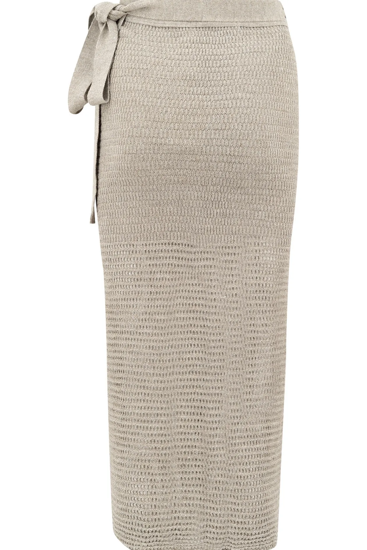 Eve Knitted Wrap Skirt Tender Taupe