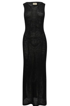 Felin Ajour Knitted Dress Black