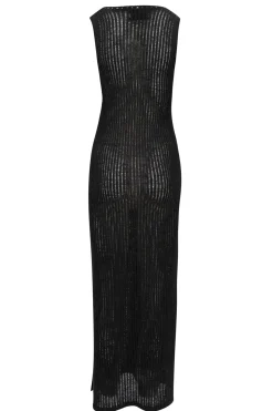 Felin Ajour Knitted Dress Black