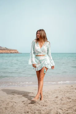 Flair Top Adella Aqua