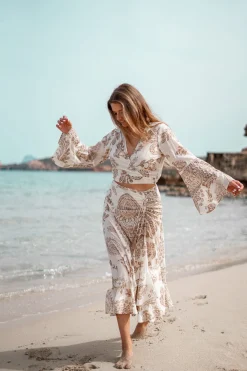 Flair Top Adella Taupe