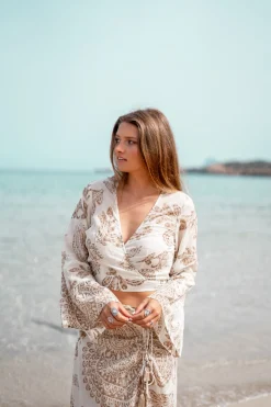 Flair Top Adella Taupe