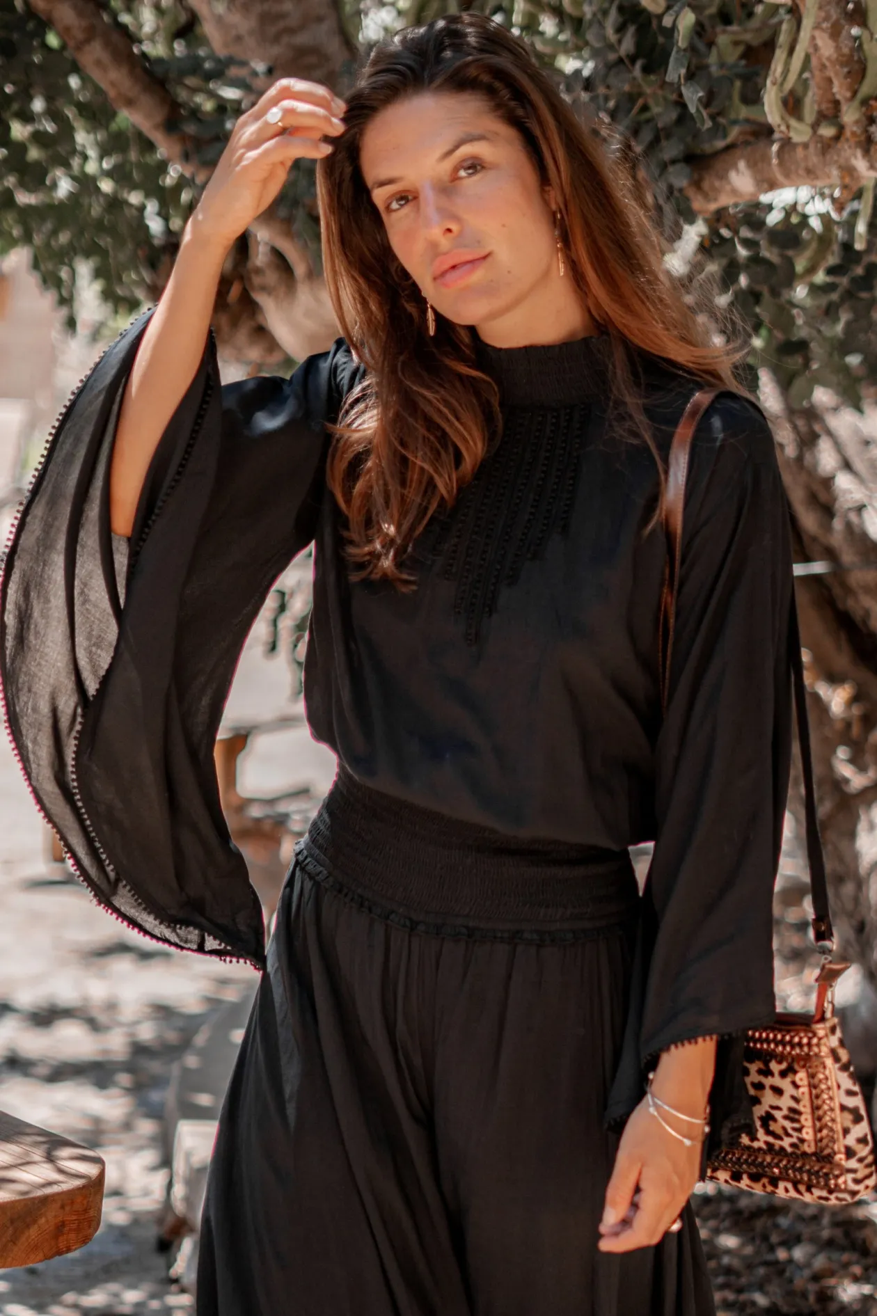 Flair Top Loua Black