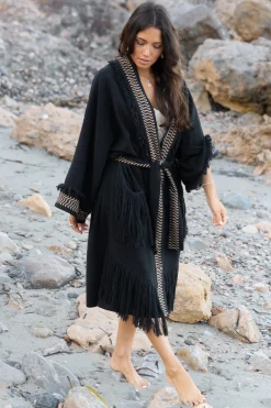 Fringe Kimono Esthetica Black