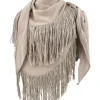 Fringe Scarf Flecos Dark Sand