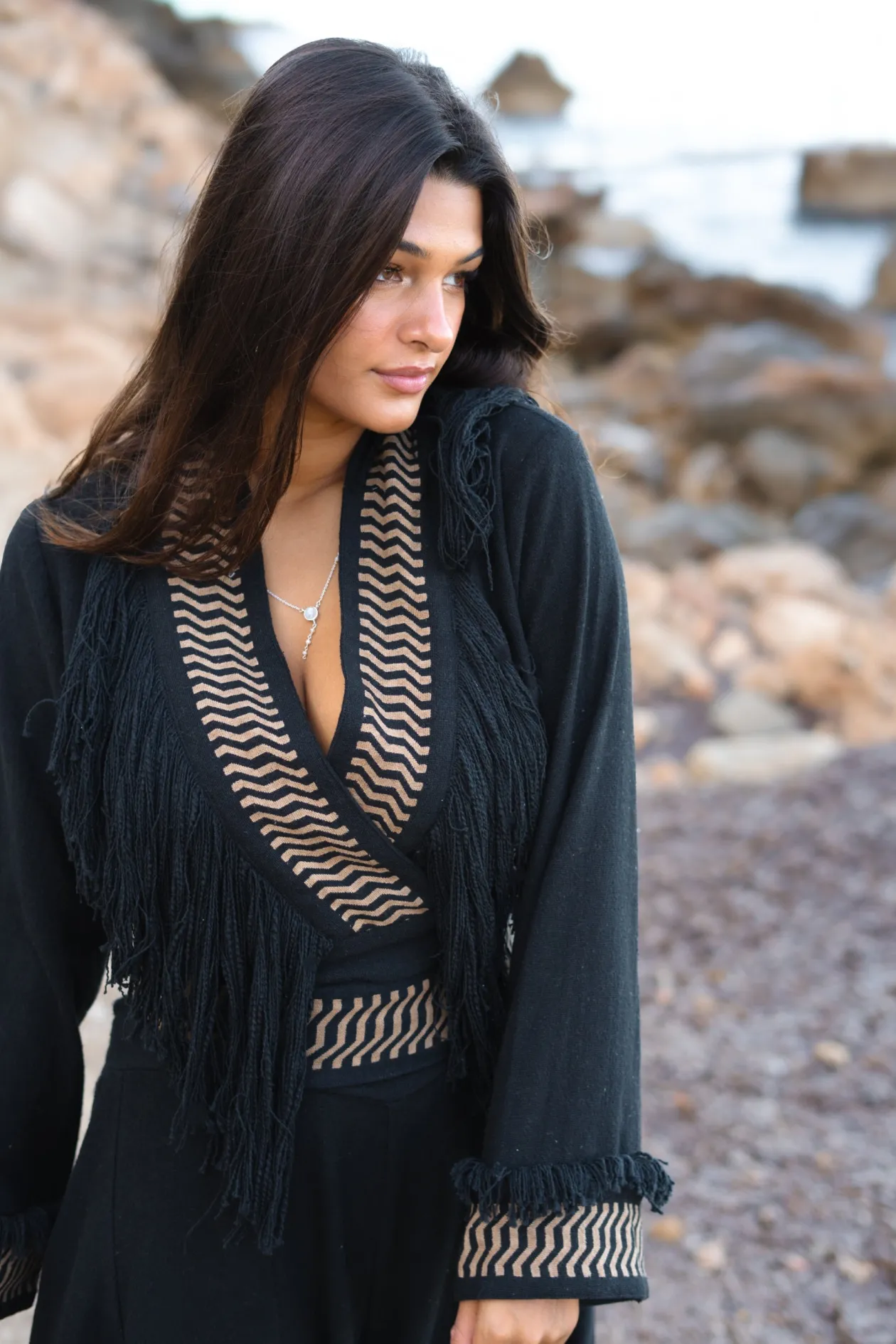 Fringe Top Esthetica Black