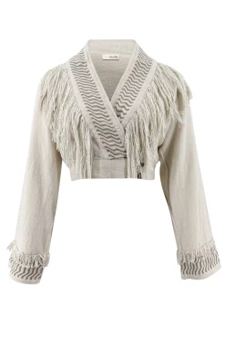 Fringe Top Esthetica Ecru