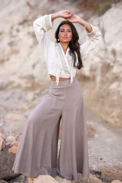 Fringe Top Esthetica Ecru