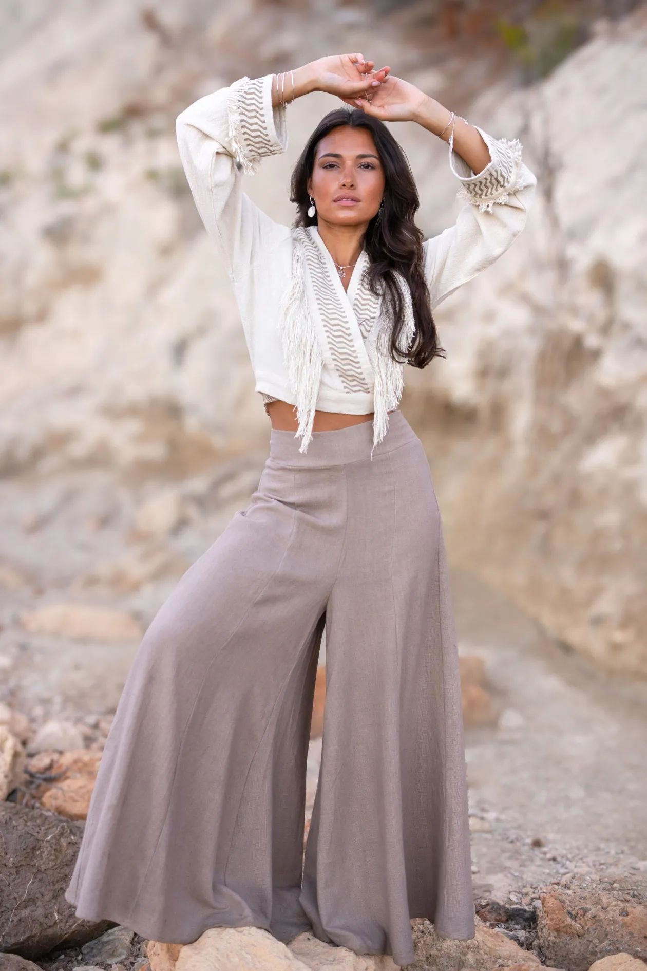 Fringe Top Esthetica Ecru