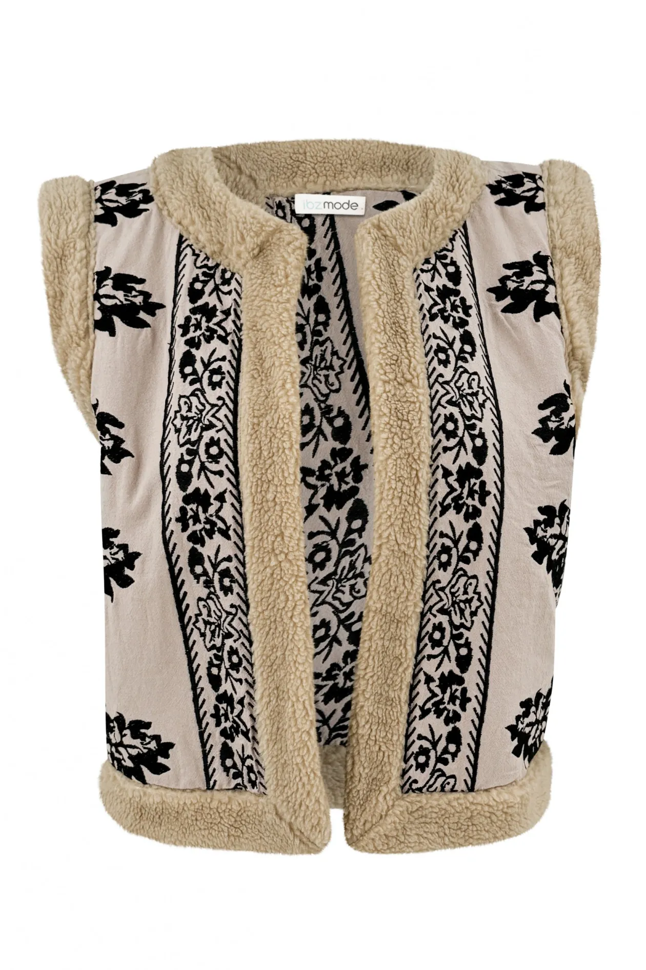 Fur Gilet Espanola Light Taupe
