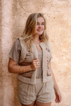 Fur Gilet Normad Natural