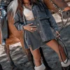 Gael Denim Jacket Stone Grey