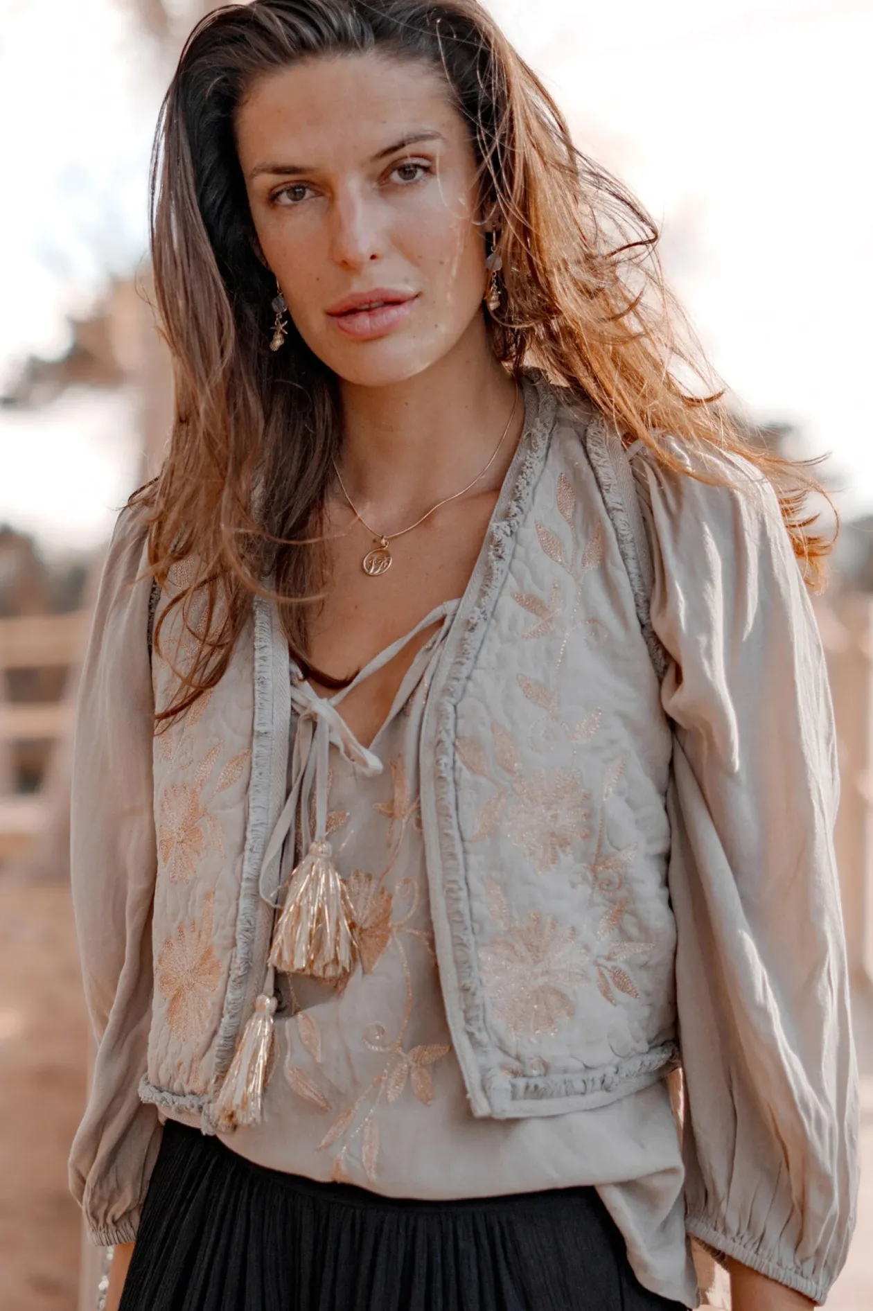Gilet Luciana Light taupe