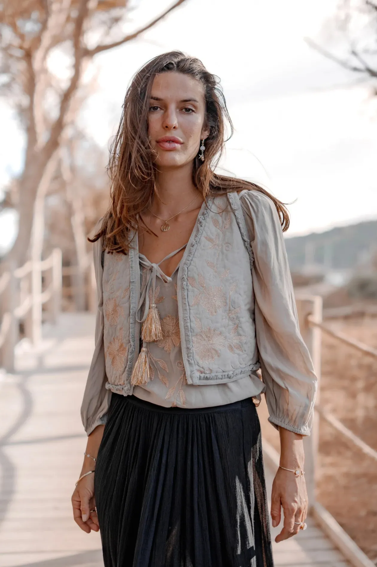 Gilet Luciana Light taupe