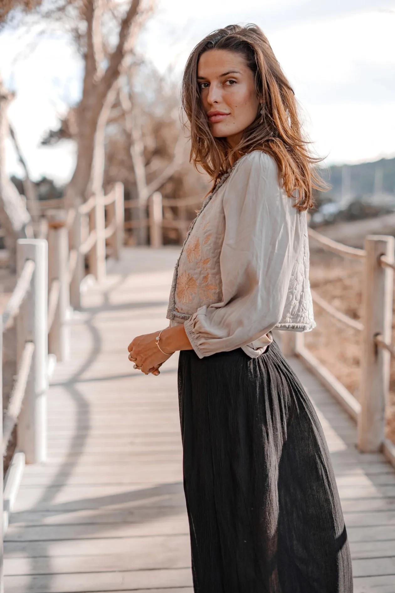 Gilet Luciana Light taupe