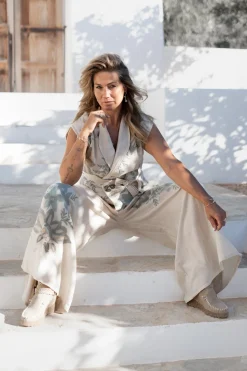 Gilet Vidal Floral Ivory