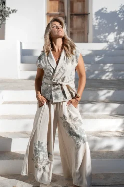 Gilet Vidal Floral Ivory
