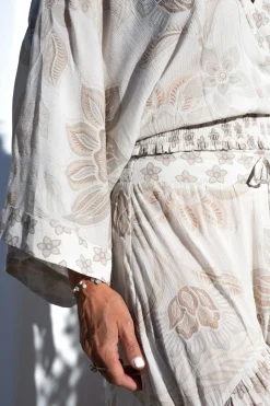 Gypsy Skirt Charlota Ivory print