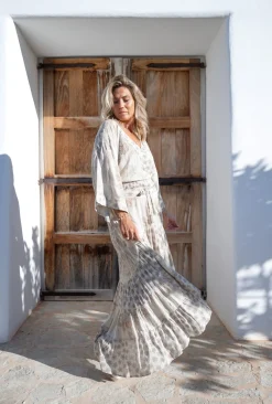 Gypsy Skirt Charlota Ivory print