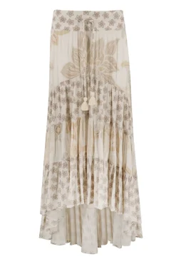 Gypsy Skirt Charlota Ivory print
