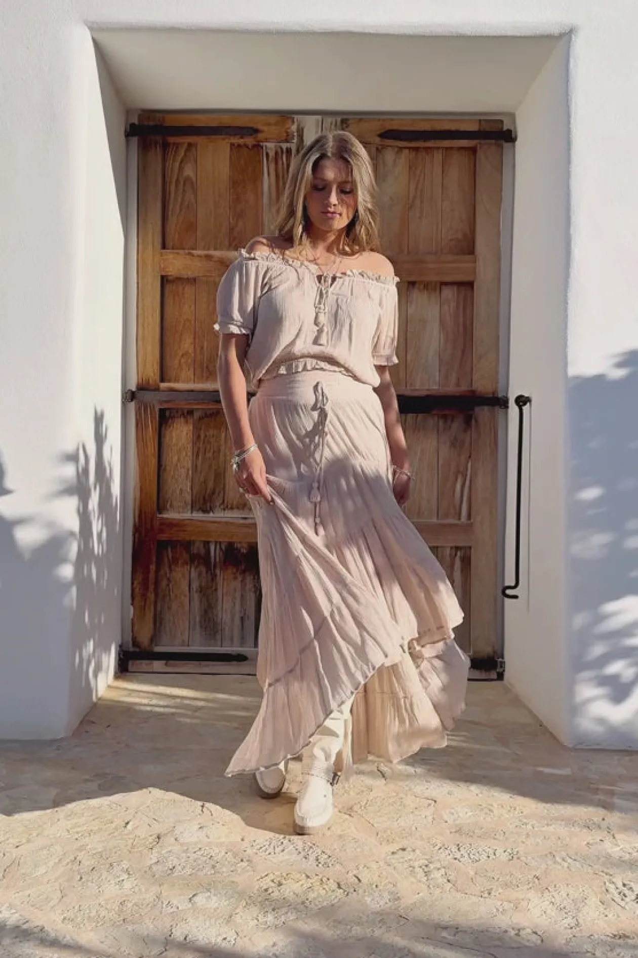 Gypsy Skirt Charlota Light Taupe