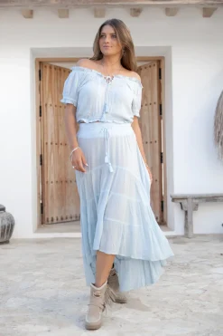 Gypsy Skirt Charlota Pale blue