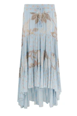 Gypsy Skirt Charlota Pale blue print