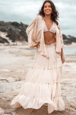 Gypsy Skirt Lucia Tie Dye Taupe