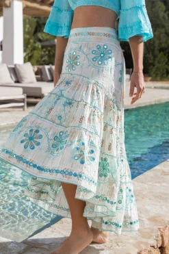 Gypsy Skirt Mirror Aqua