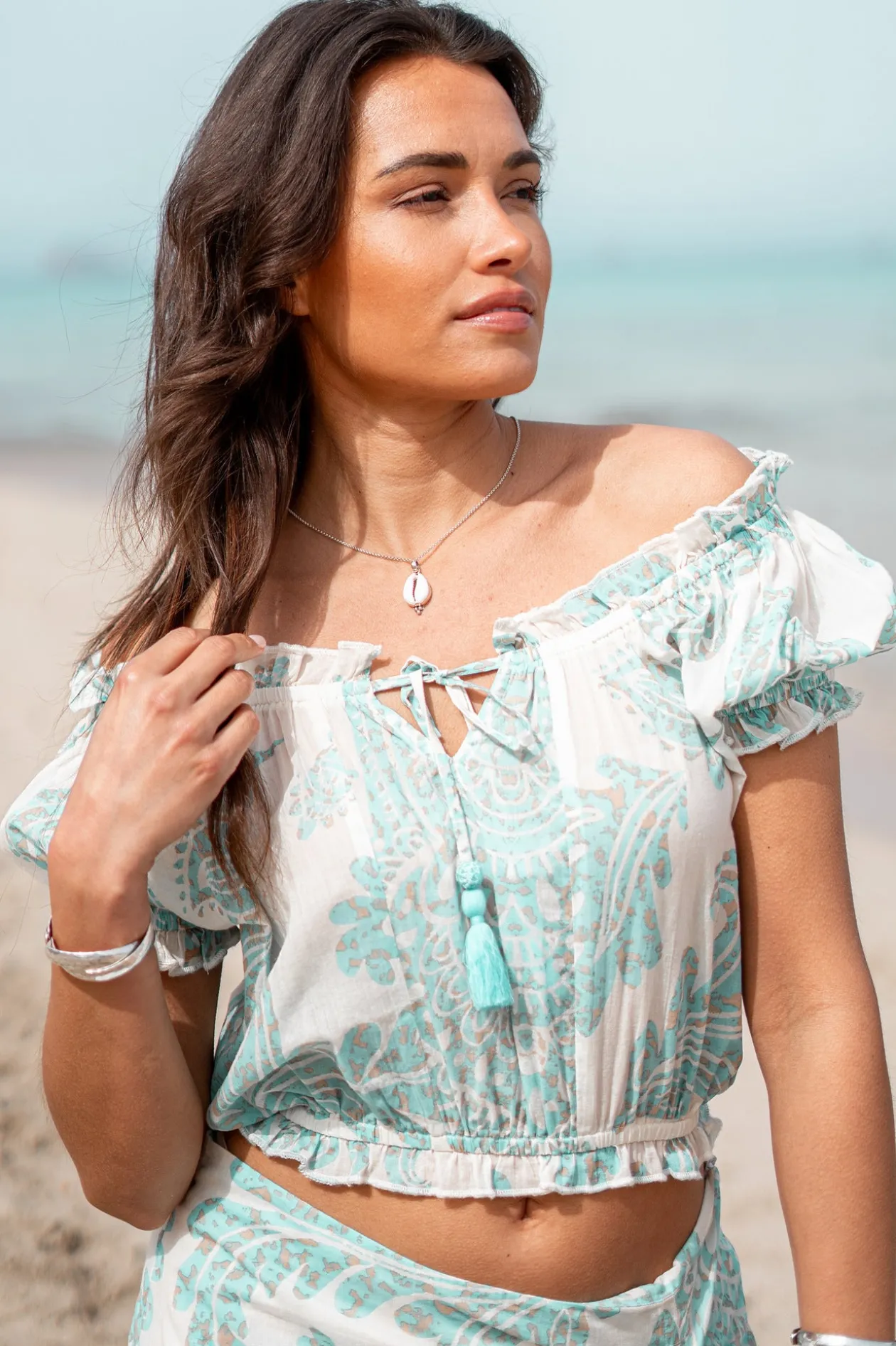 Gypsy Top Adella Aqua
