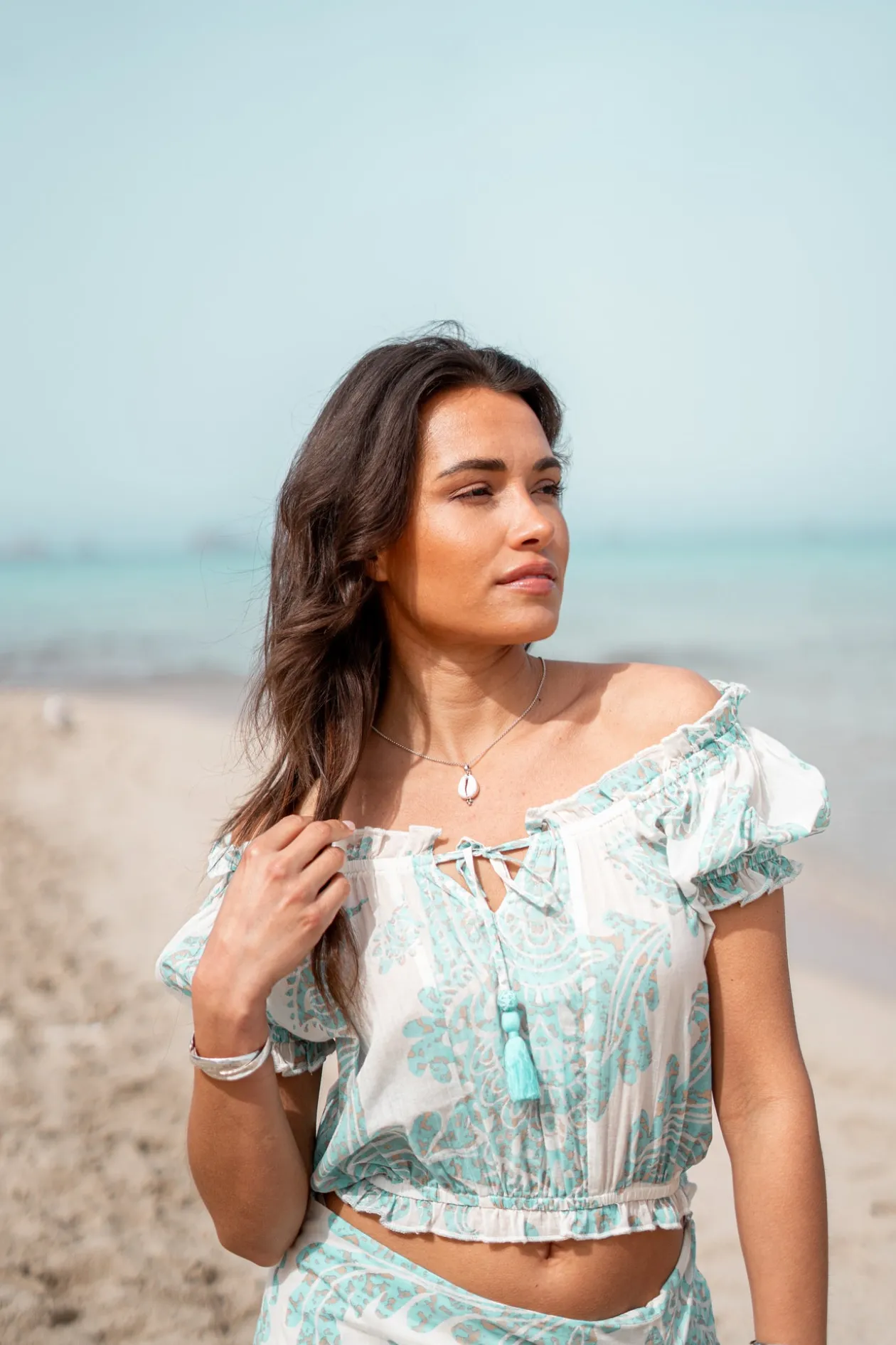 Gypsy Top Adella Aqua