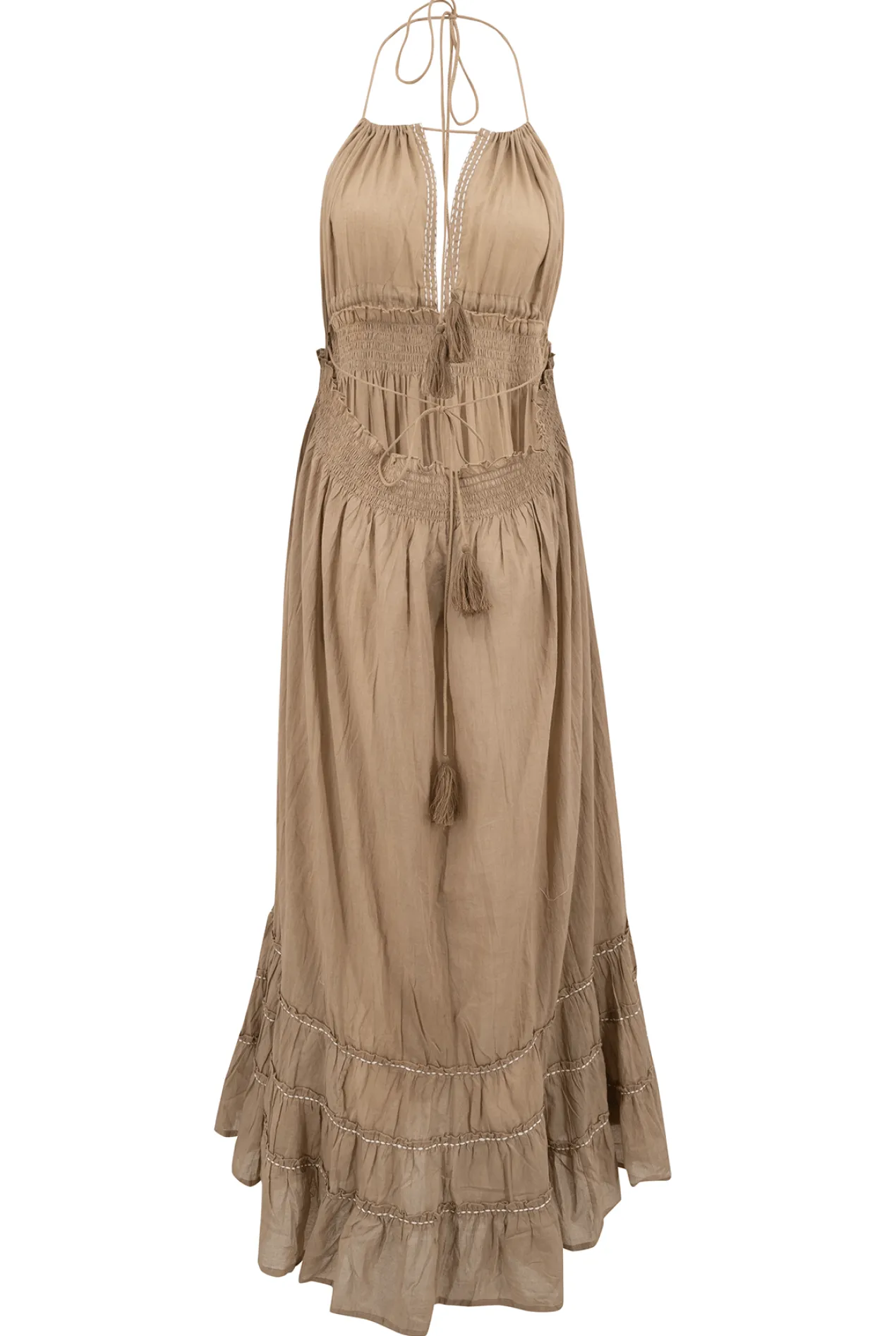 Halter Dress Mila Taupe