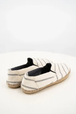 Heren Espadrilles Andres Stripe Zwart