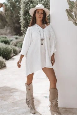 Isabel Tunic Dress Off White