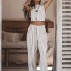 Ivy Striped Pants Stripe Beige/Black