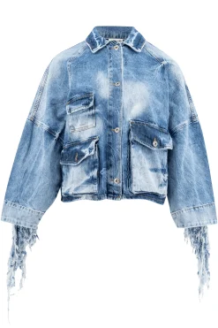Jacket Savannah Fringe Blue