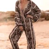 Jumpsuit Emika Brown Print
