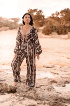 Jumpsuit Emika Brown Print