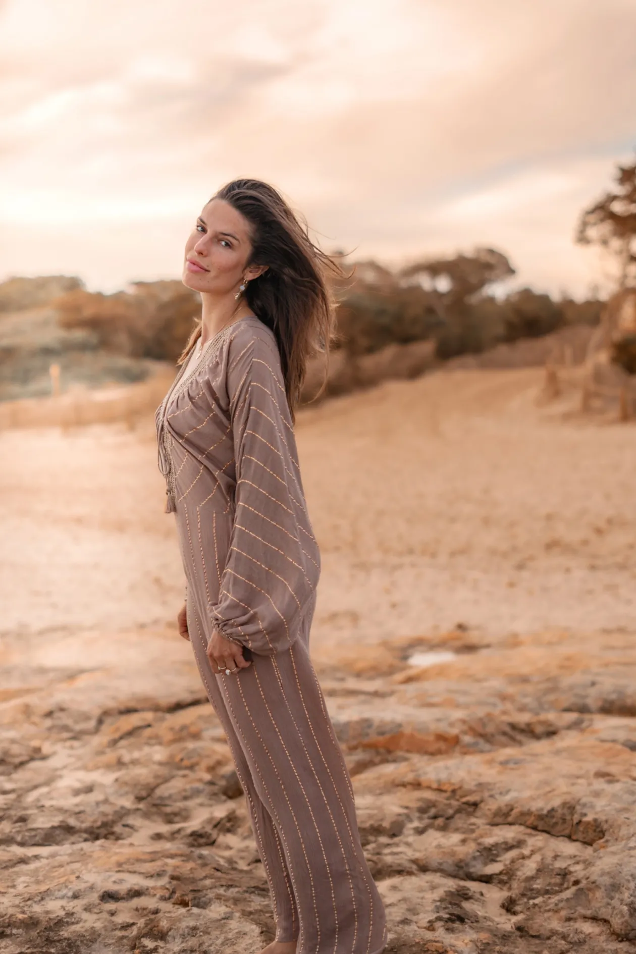 Jumpsuit Emika Light Taupe