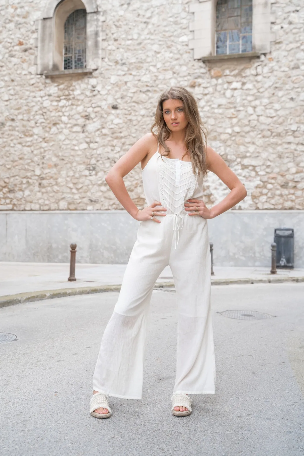 Jumpsuit Pepita Ivory