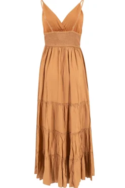 Jurk Alicia Strap Cognac