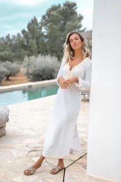 Kaftan Azzurra White