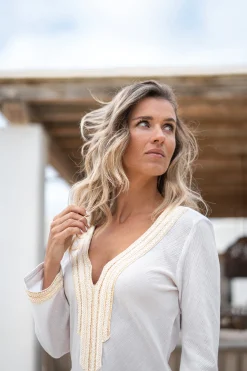 Kaftan Azzurra White