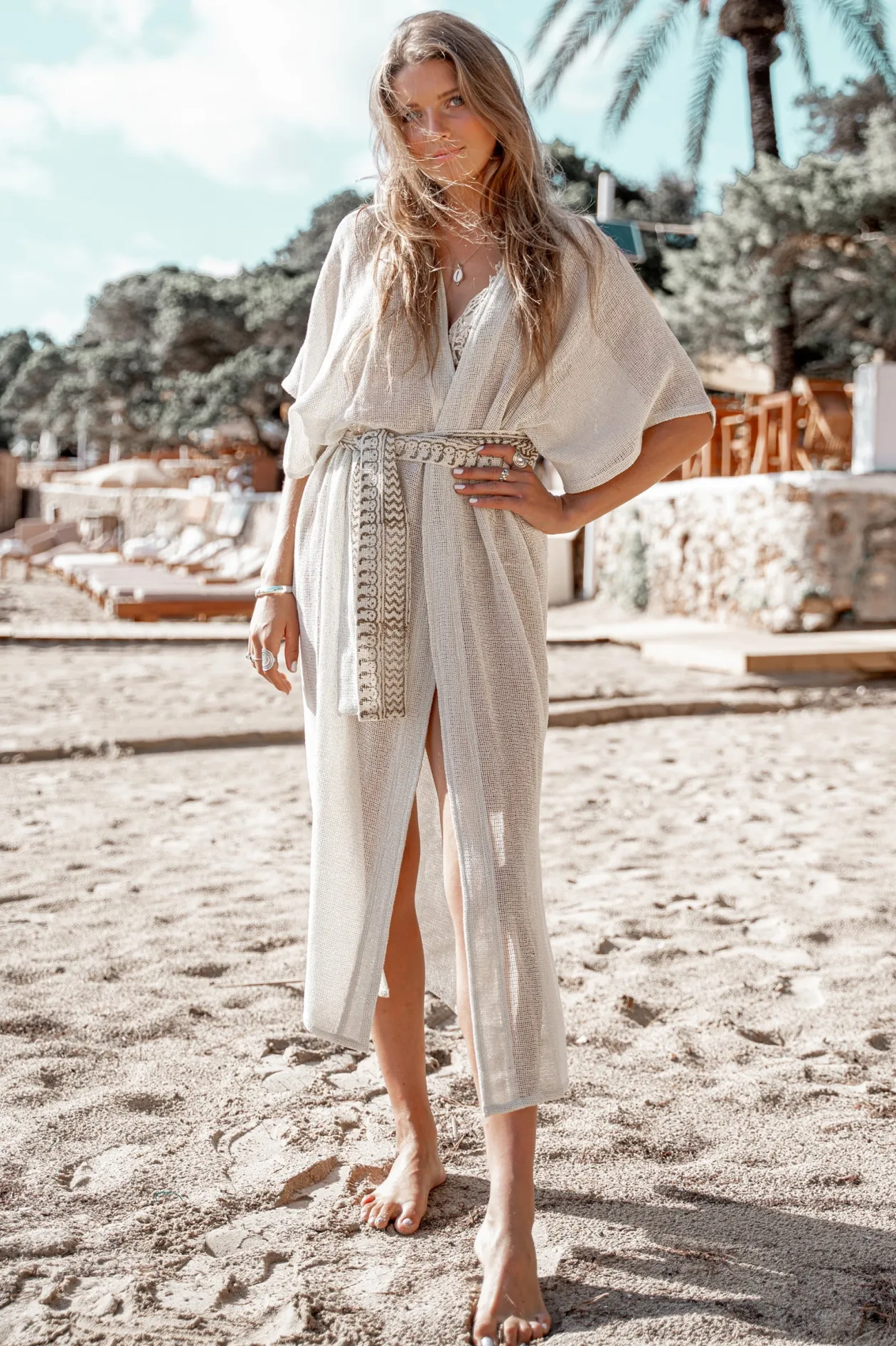 Kimono Deya Plain Ivory