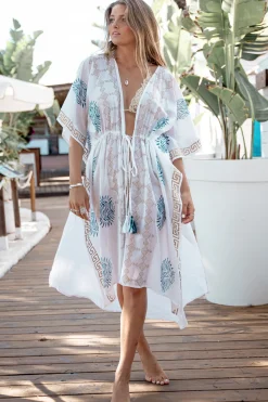 Kimono Griego White/Blue