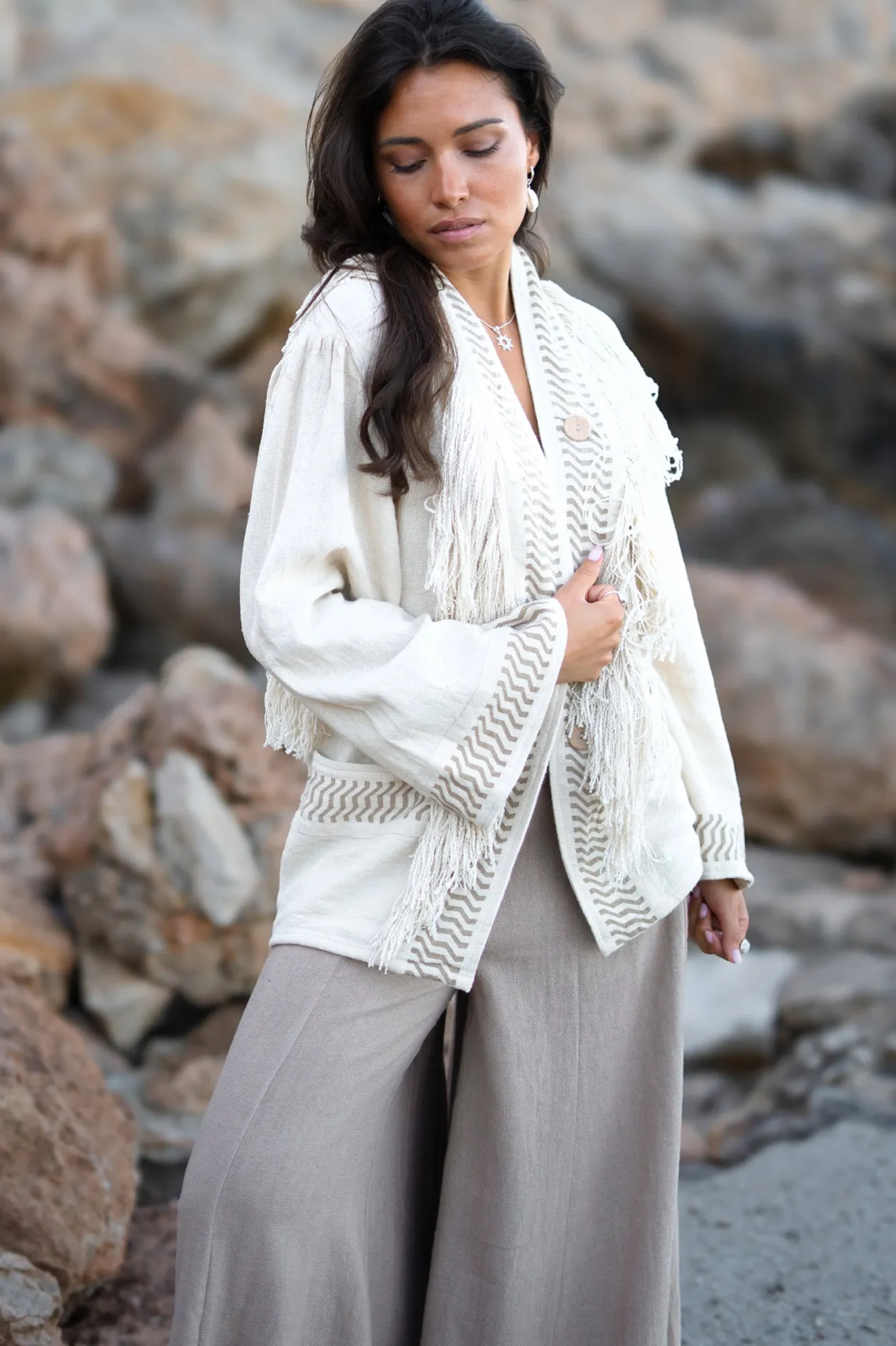 Kimono Jacket Esthetica Ecru