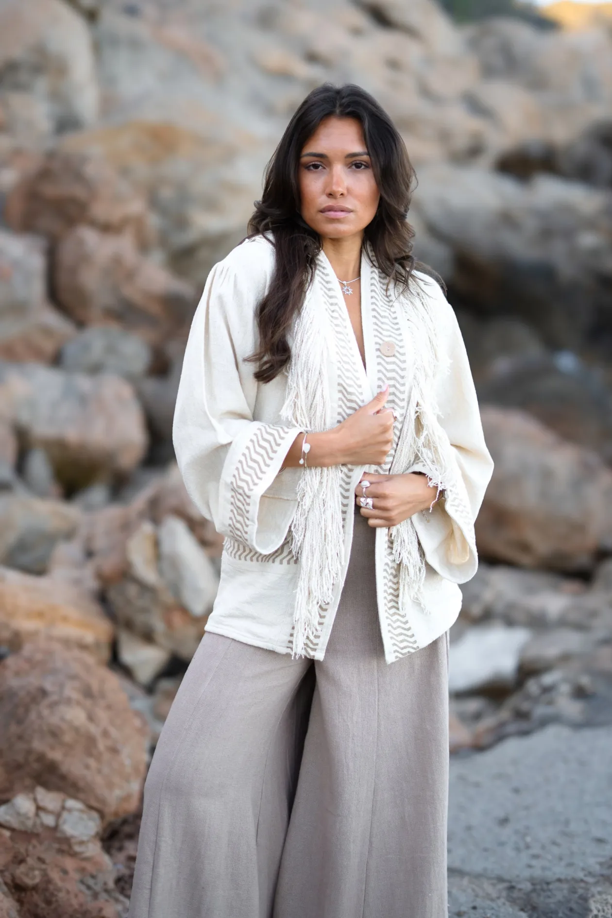 Kimono Jacket Esthetica Ecru