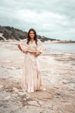 Kimono Shali Tie Dye Taupe
