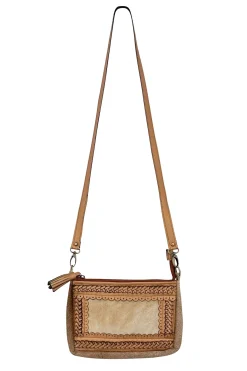 Leather Pouch Bag Cow Gold