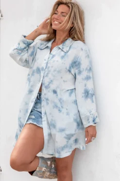 Long Blouse Kyara Blue Tie Dye